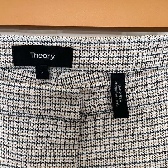 Theory Plaid Classic Skinny Pants - Picture 4 of 9